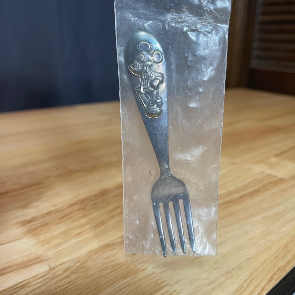 VTG Reed & Barton Silverplate‎ Mickey Mouse Kids Child Fork Made in USA Sealed
